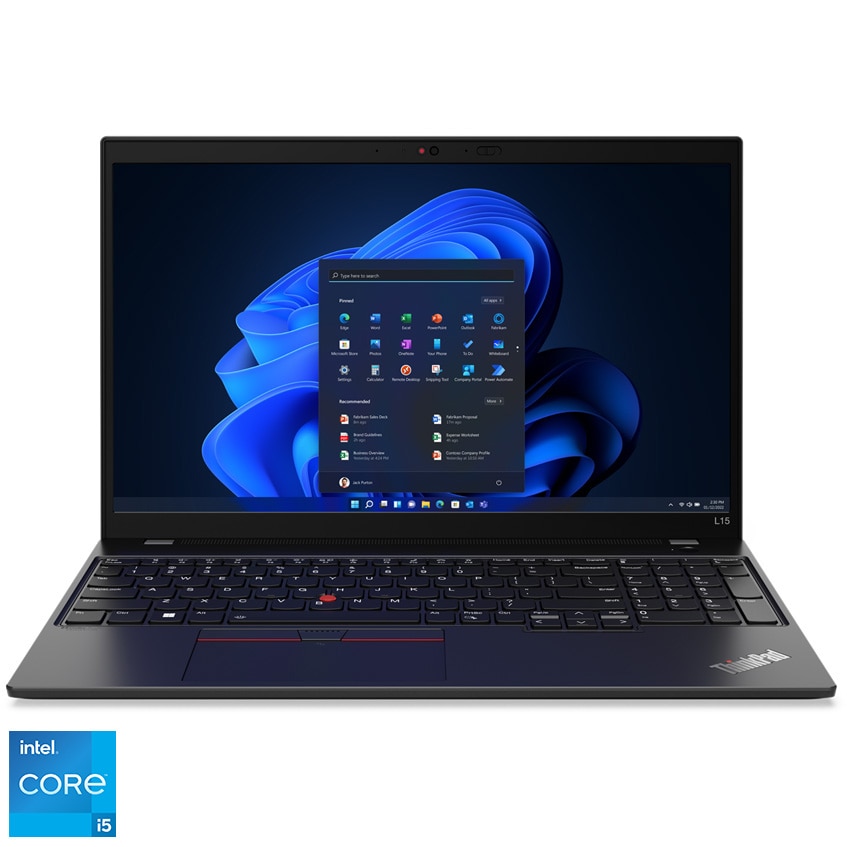 Laptop Lenovo ThinkPad L15 Gen 3 cu procesor Intel® Core™ i5-1235U
