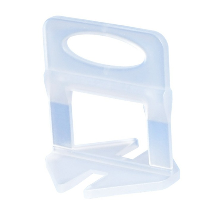 Set 100 clipsuri faianta, 2 mm, Transparent