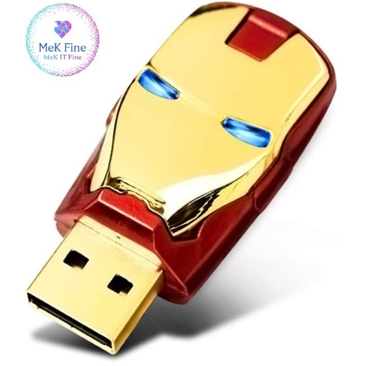 USB Памет MeK Fine, 2 TB, Златист/Червен