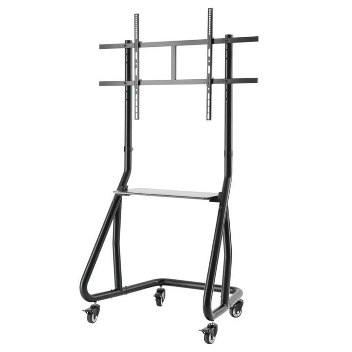 Mobil TV állvány HAMA Trolley, 254 cm (100"), 1000x600, fekete