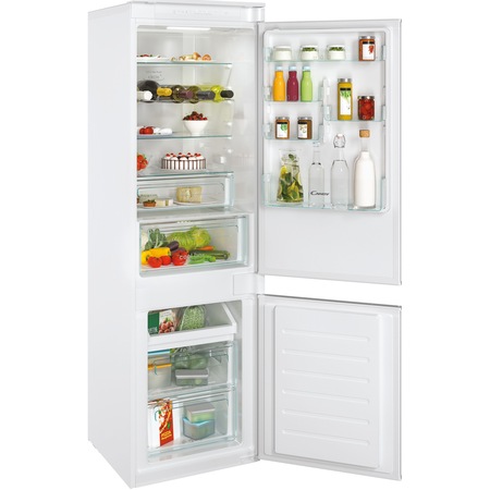 Combina incorporabila Candy CBT5518EW, 250 l, NoFrost Circle+, Clasa E , Top led Light, Super cooling, Panou control/ display, Wi-Fi, H 177.2 cm