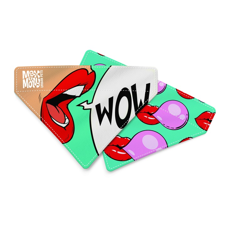 Bandana Reversibila pentru Caini Max & Molly, Missy Pop, Masura S
