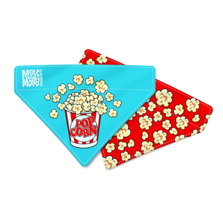 Обръщаща се бандана за кучета Max & Molly, Popcorn, размер S