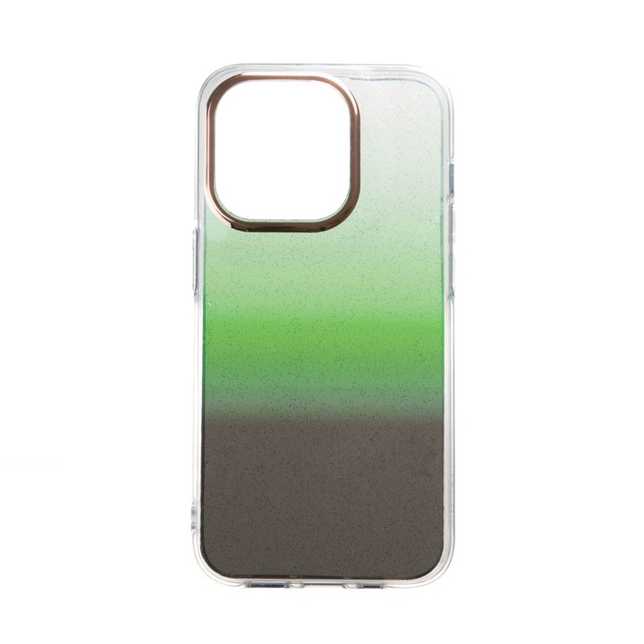 Capac Protectie Spate Colectia Fashion Compatibil Cu iPhone 14 Pro - Glitter Green
