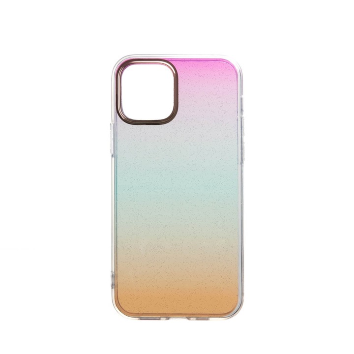 Capac Protectie Spate Colectia Fashion Compatibil Cu iPhone 12 Pro - Rainbow
