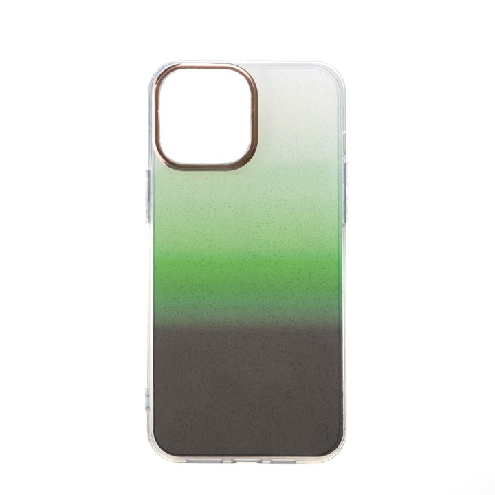 Capac Protectie Spate Colectia Fashion Compatibil Cu iPhone 13 Pro Max - Glitter Green
