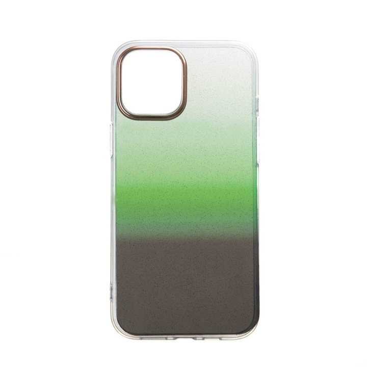 Capac Protectie Spate Colectia Fashion Compatibil Cu iPhone 12 Pro Max - Glitter Green