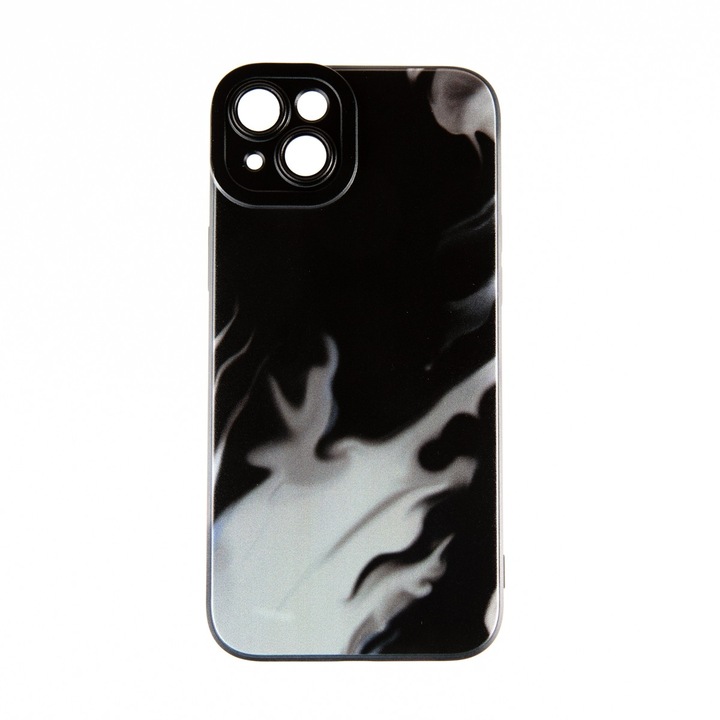 Capac Protectie Spate Colectia Soft Waves Compatibil Cu iPhone 14 Plus - Negru
