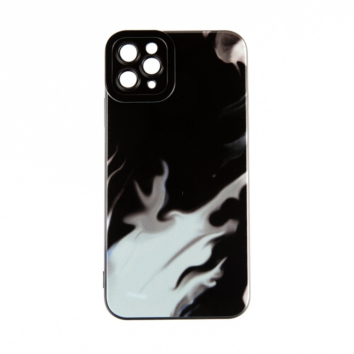 Capac Protectie Spate Colectia Soft Waves Compatibil Cu iPhone 11 Pro Max - Negru