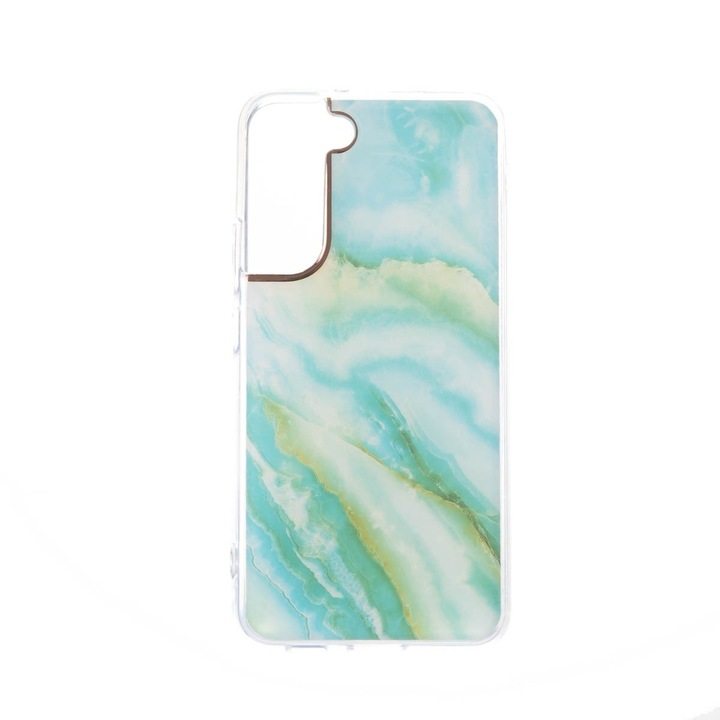 Capac Protectie Spate Colectia Fashion Compatibil Cu Samsung Galaxy S22 Plus - Blue Waves