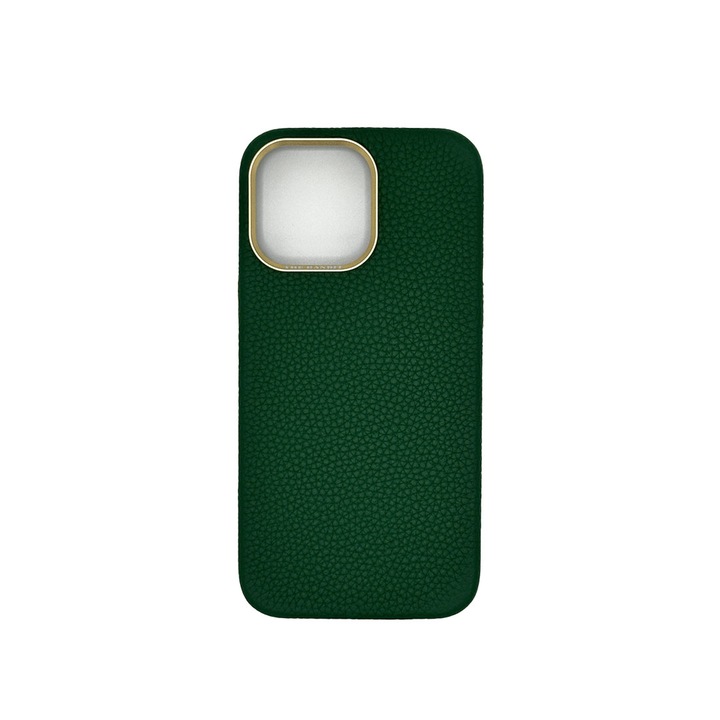 Husa din piele, The Bandit Pebble pentru Iphone 13 Pro Max, Green