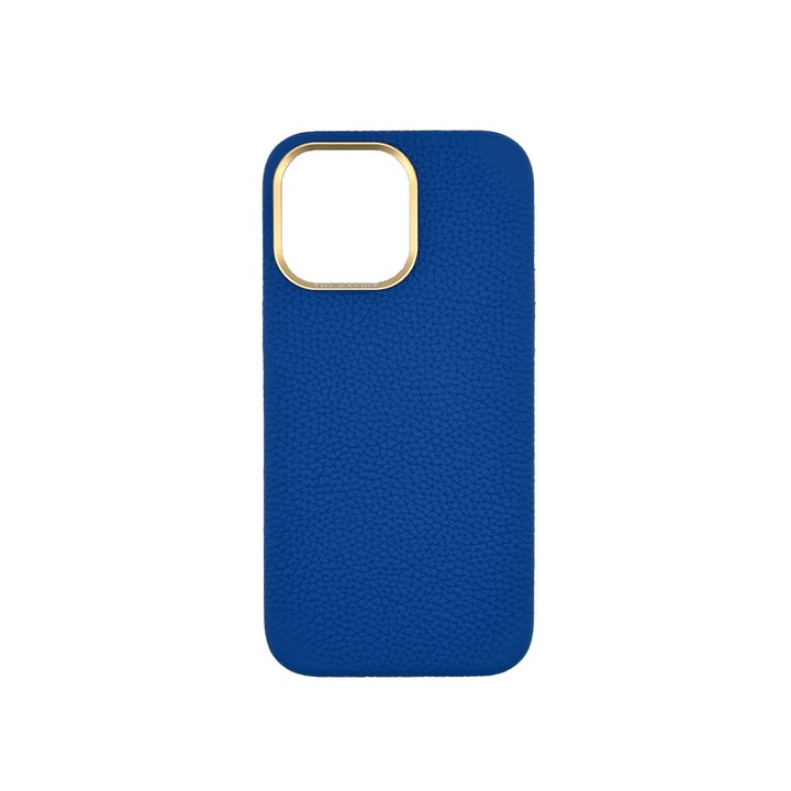 Husa piele, The Bandit Pebble pentru Iphone 13 Pro, Blue