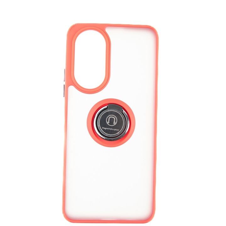 Capac Protectie Spate Colectia Soft Shape With Ring Compatibil Cu Honor X7 4G - Rosu