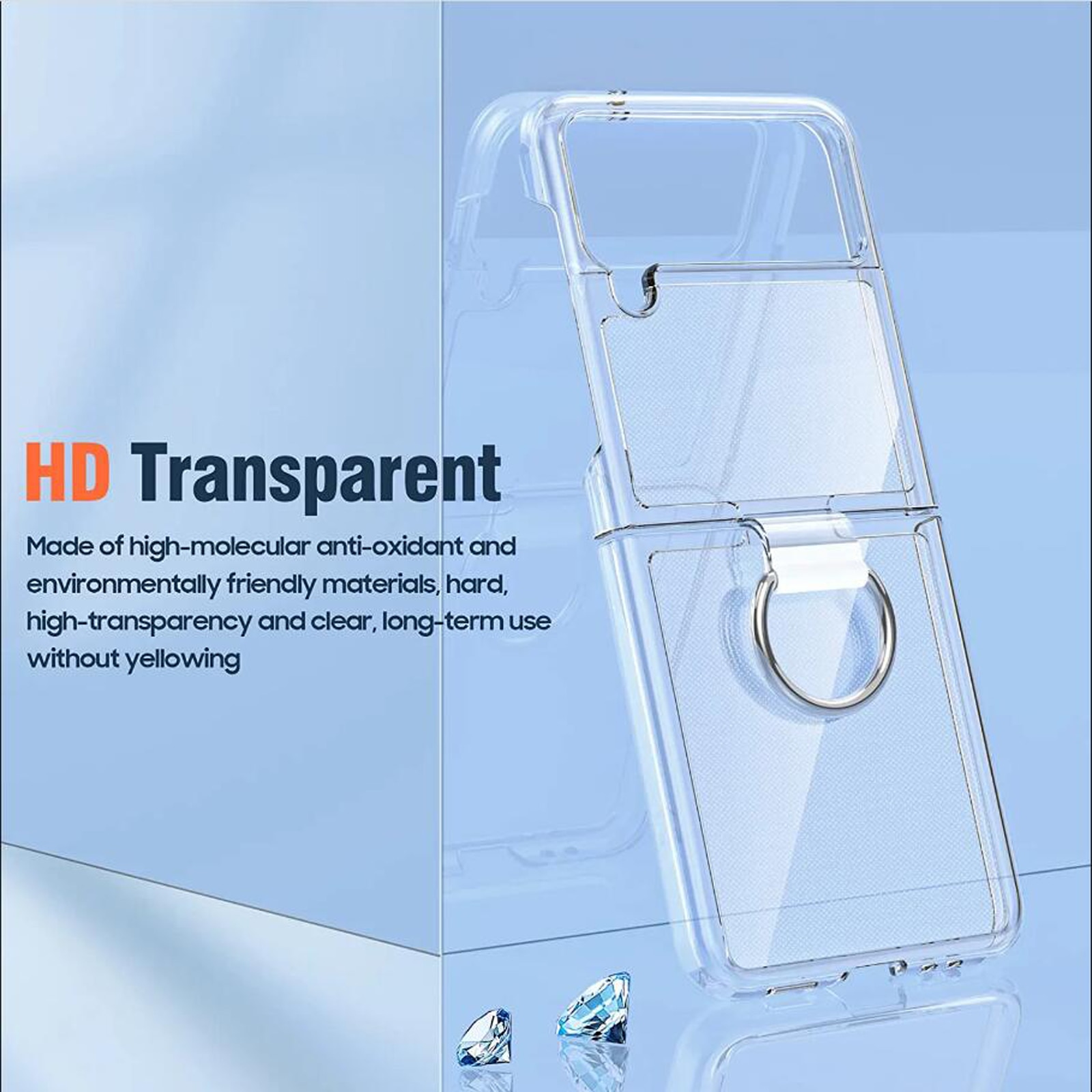 Husa de protectie Samsung Clear Slim Cover pentru Galaxy Z Flip 4