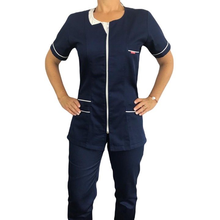 Costum Medical Dama, Bleumarin, XXL