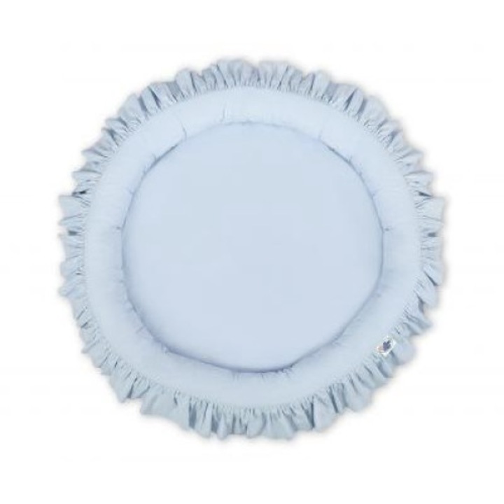 Pozitionator bebelusi, My Sweet Baby, Rotund, Bumbac, Albastru