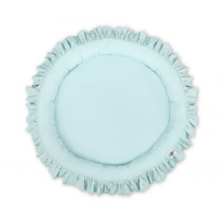 Pozitionator bebelusi, My Sweet Baby, Rotund, Bumbac, Verde menta