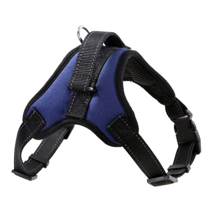 Ham pentru caini de talie mica ANM-0002, Reglabil, S, Albastru