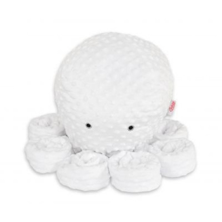 Плюшена играчка Бобоно Модел- Октопод Бяла