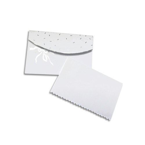 Invitatie de nunta alba cu detalii sidefate, 46304