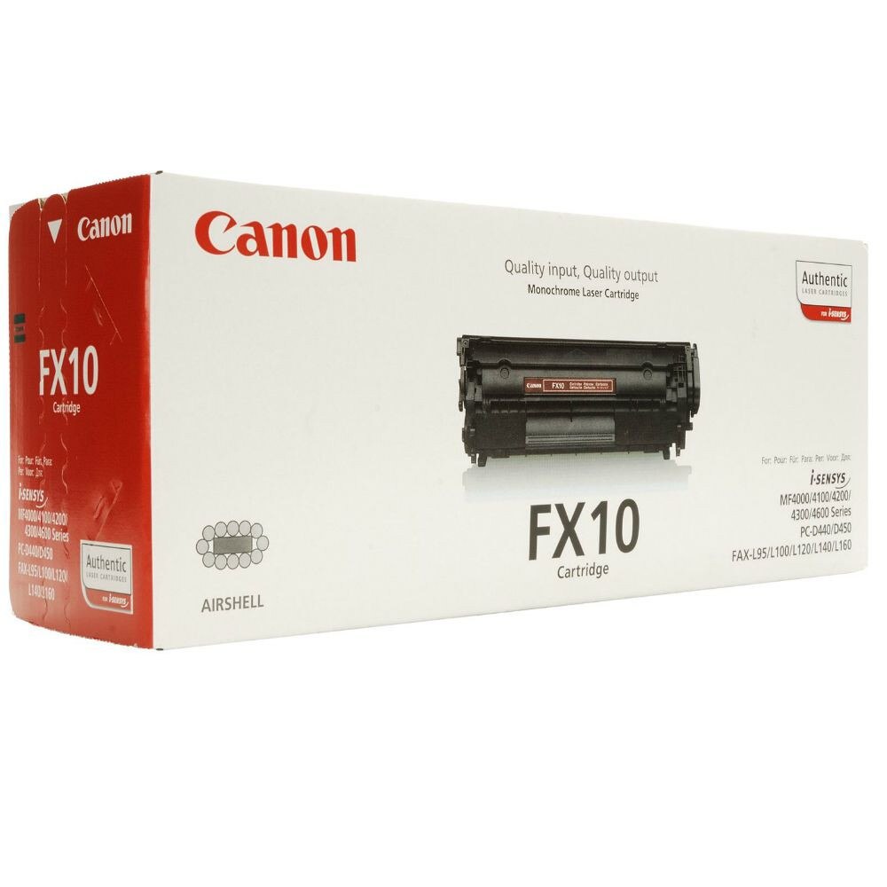 Cartus Laser Toner Original Canon FX-10 Black - Fax L100, L120, L140, L140, L160, L120, L90, D480, MF4150, MF4270
