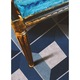 Vinyl szőnyeg, PVC, kubista blokkok, Kék, 100 cm x 150 cm, 010260360050000020456