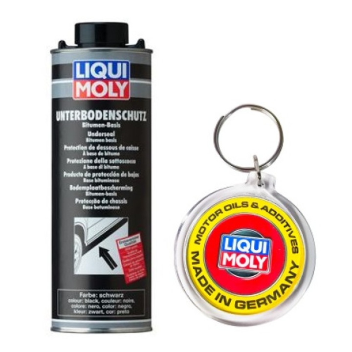 Spray Antifon Protectie Sasiu Pe Baza De Bitum - Negru 1 L si Breloc Personalizat Liqui Moly