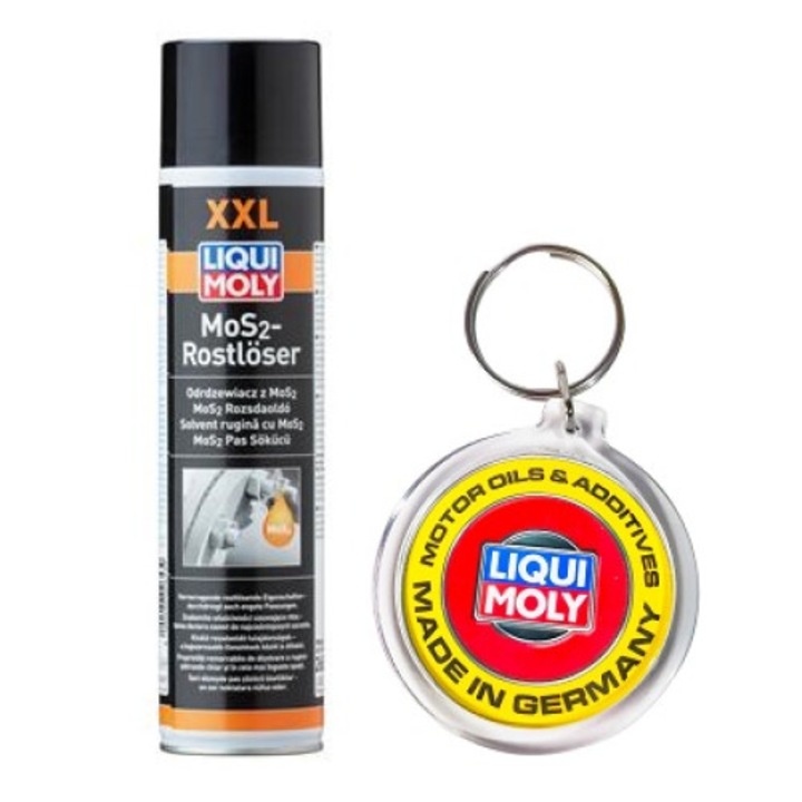 Spray De Curatat Rugina Cu Mos2 - Xxl 600 Ml si Breloc Personalizat Liqui Moly