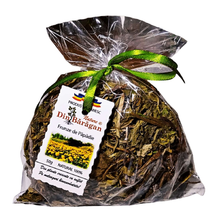 Ceai Papadie Frunze Intregi, Plante de Leac, Din Baragan, 50 g