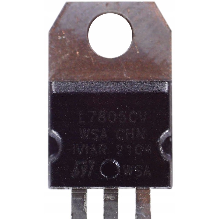 Regulator stabilizator liniar, L7805CV, 5V, Pozitiv