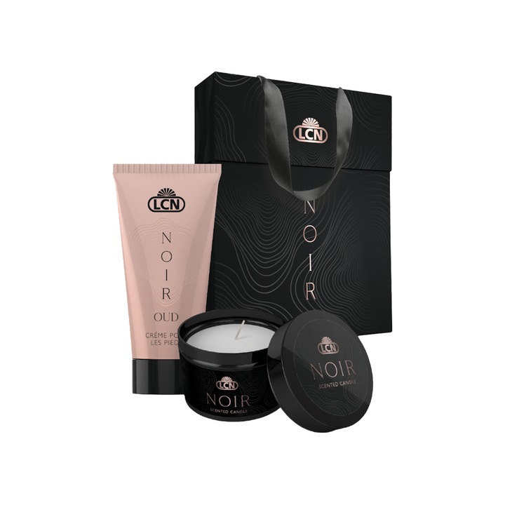 Set cadou Noir Set 2, Crema de picioare 30 ml plus Lumanare