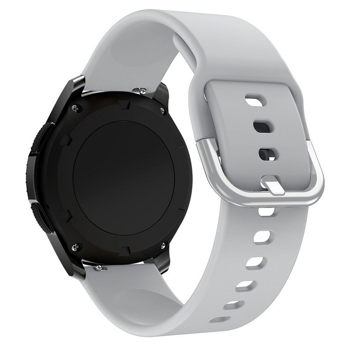 Curea silicon universala Strap TYS, 22mm, Gri