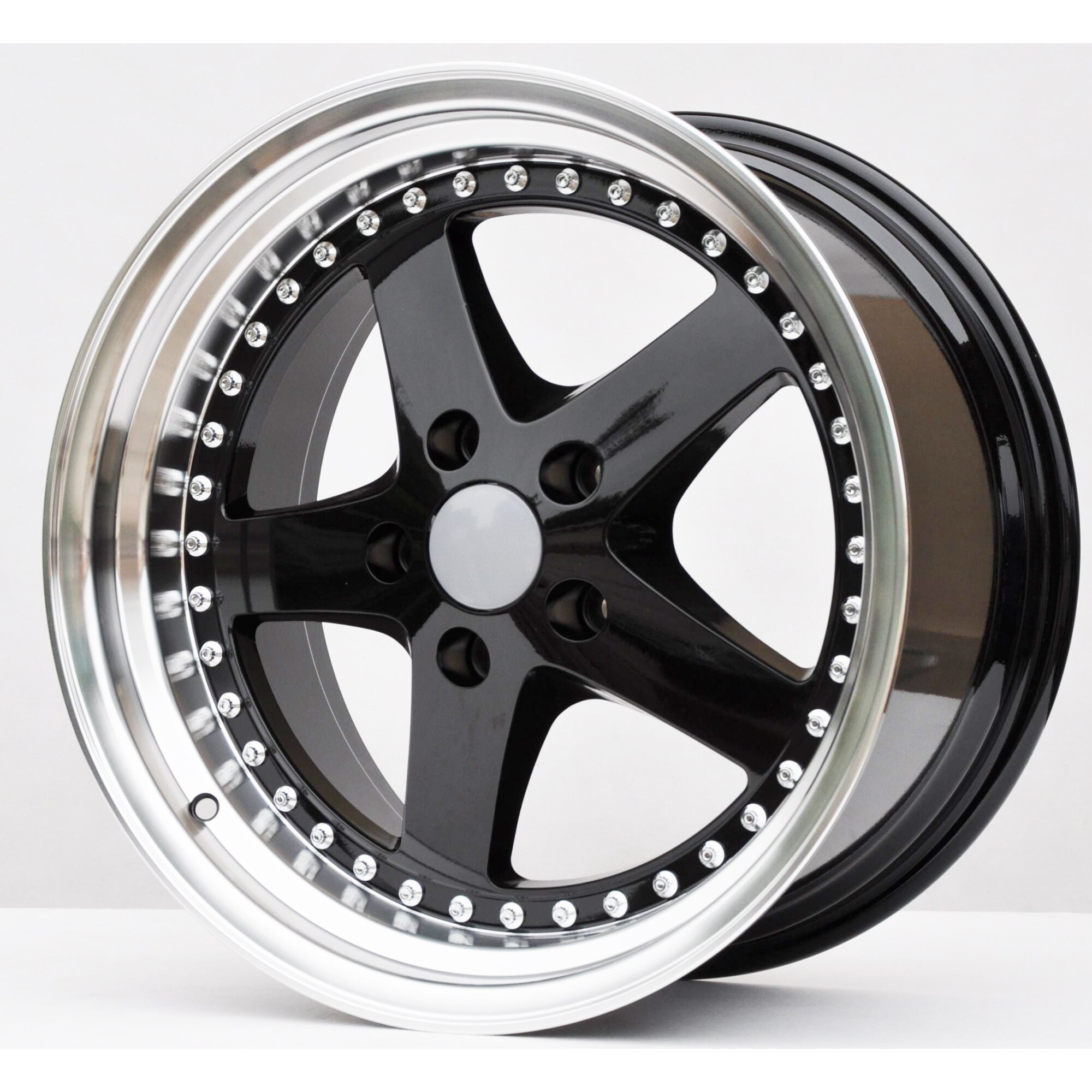 Jeu De 4 Jantes PDW 1161 18x8.5 5x120 ET30 Noir - Pour BMW, Land Rover, VW, Lexus - Avec Valves Et Couvertures