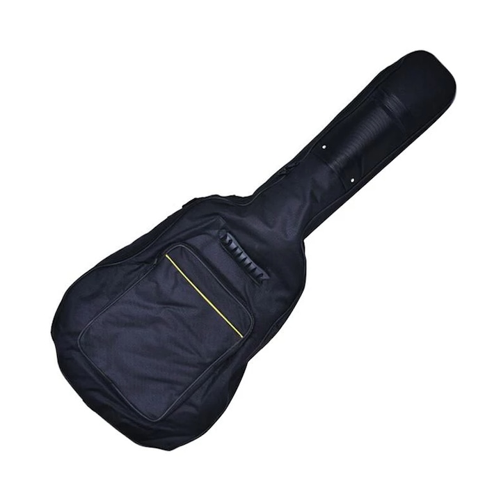 Husa chitara acustica, Zola®, impermeabila, dimensiune maxima chitara 105x41cm, 41 inci, bretea de umar, negru