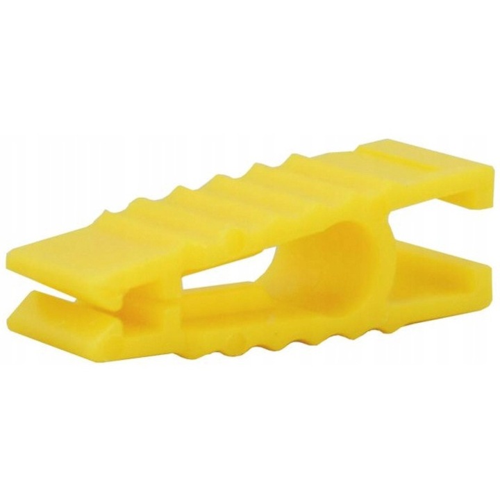 Clema prindere pentru sigurante auto, Plastic, Galben