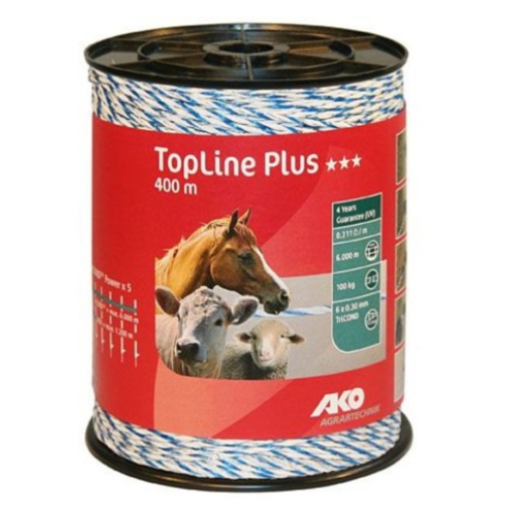 Fir gard electric Topline Plus, 400 m, Ako
