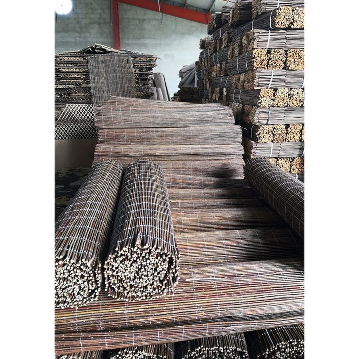 Параван, Dixiestore, Визуална защита, Ограда за тераса 120 x 500 см, Ракита, Кафяв