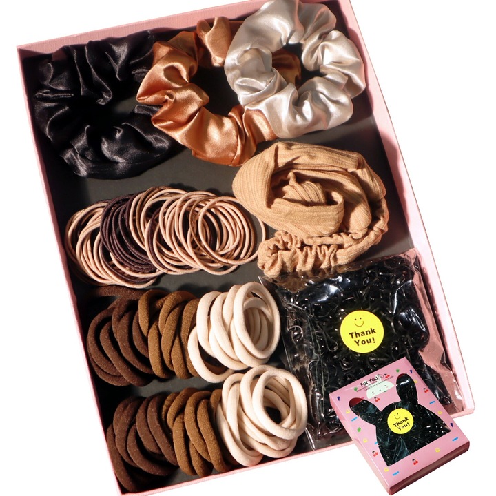 Set de accesorii pentru par fete, yanrong, 1104 bucati, Multicolor