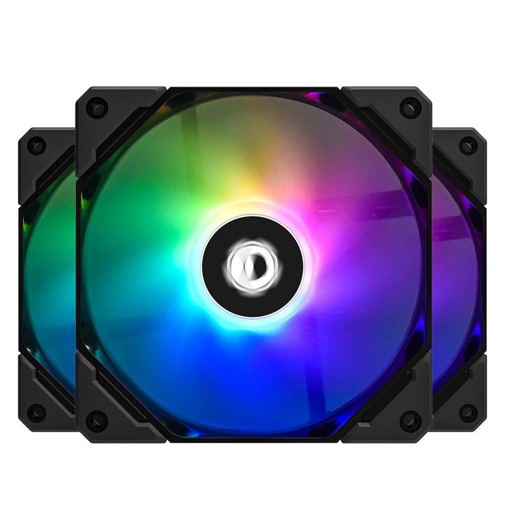 Set 3 ventilatoare ID-Cooling TF-12025 120mm iluminare aRGB
