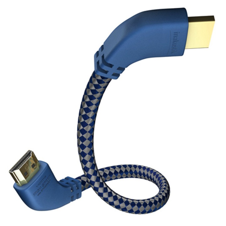 Cablu HDMI Premium High Speed cu Ethernet si conectare in unghi