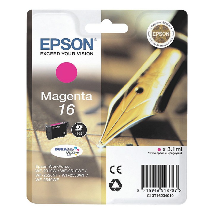 EPSON 16XL C13T16334010 tintapatron, Bíborvörös