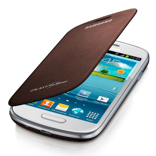 Ewell Attempt Tweet Husa Samsung Flip Cover pentru Galaxy S3 Mini, Brown - eMAG.ro