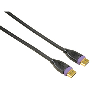 Cablu Hama DisplayPort, aurit, dublu ecranat, 3 m Cablu Hama DisplayPort, aurit, dublu ecranat, 3 m