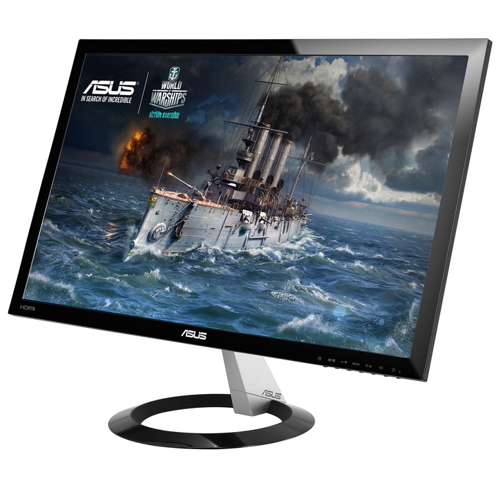 Monitor LED ASUS 23", Wide, Full HD, HDMI, Negru, VX238H