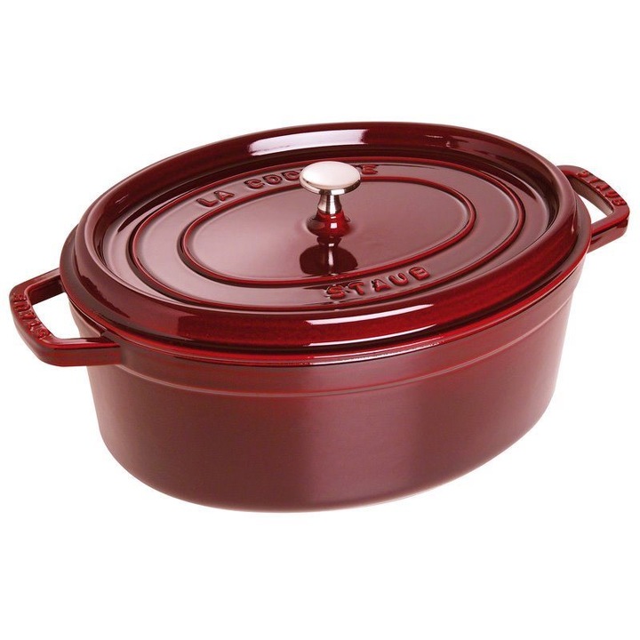 Чугунена тенджера Cocotte, овална, 33 см / 6,7 л, Grenadine - Staub
