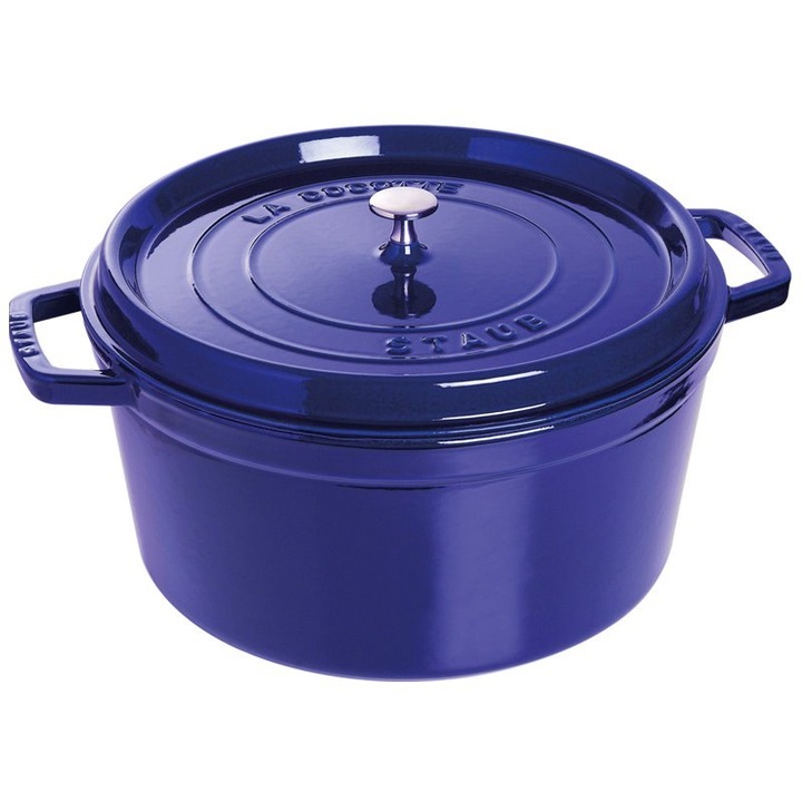 Тенджера Staub Cocotte, Чугунена, Dark Blue, 30 см/8,35 л