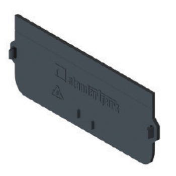 Placa capat PP BASIC fara stut pt rigola LN100 Hext.55-80 (6831) Placa capat PP BASIC fara stut pt rigola LN100 Hext.55-80 (6831)
