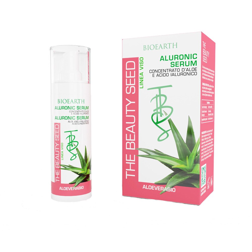 Ser facial antirid, certificat bio, Aluronic, 30ml, Bioearth