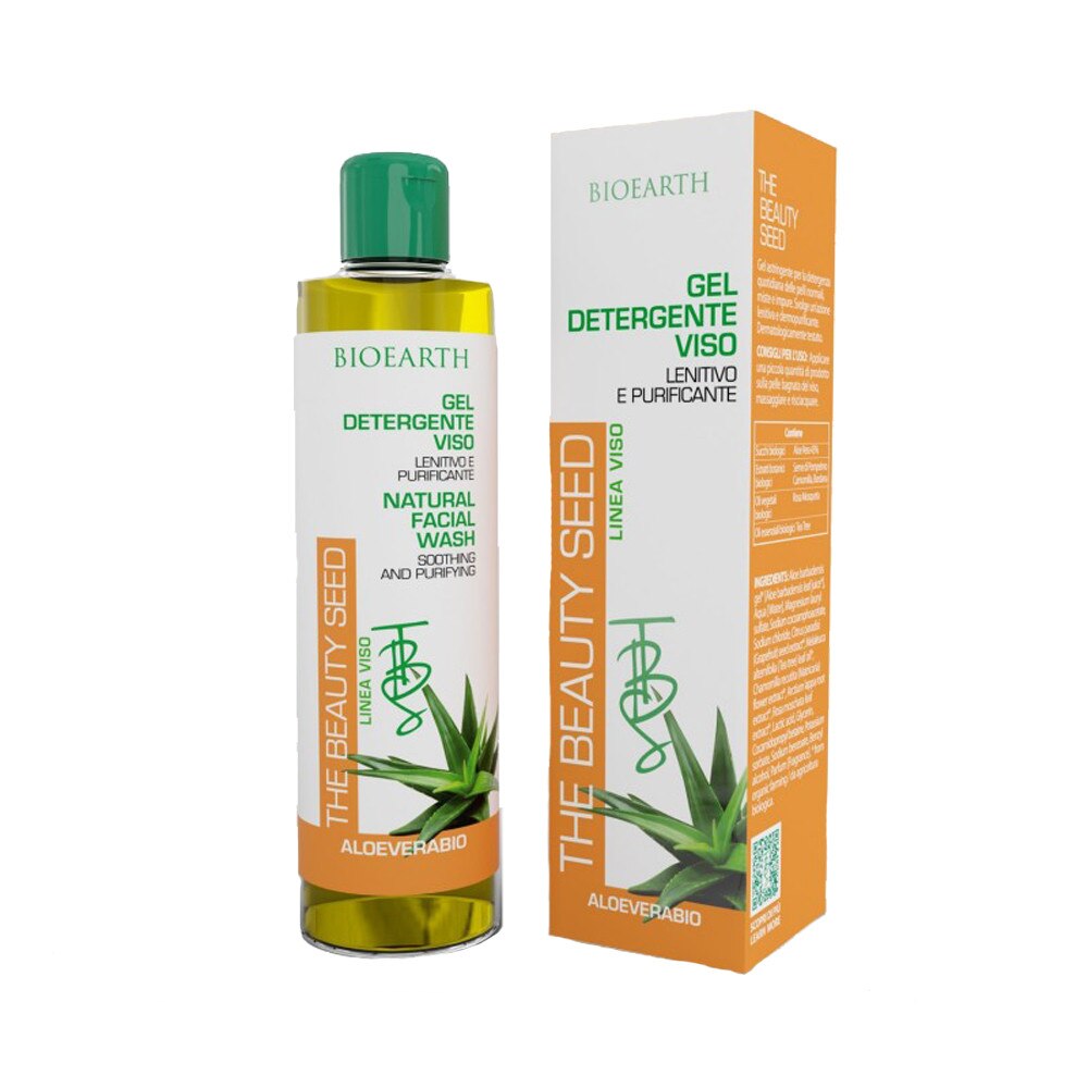 Demachiant bio, tip gel, ten impur si gras, 150 ml, Bioearth