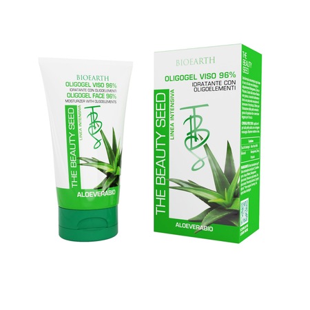 Oligogel cu aloe vera 96%, tratament hidratant intensiv ten, 50 ml, Bioearth  - eMAG.ro